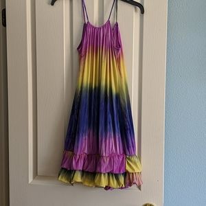 Tie dye swim coverup or as mini dress